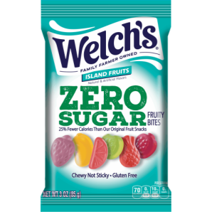 Welch's Zero Sugar Fruity Bites Island Fruits